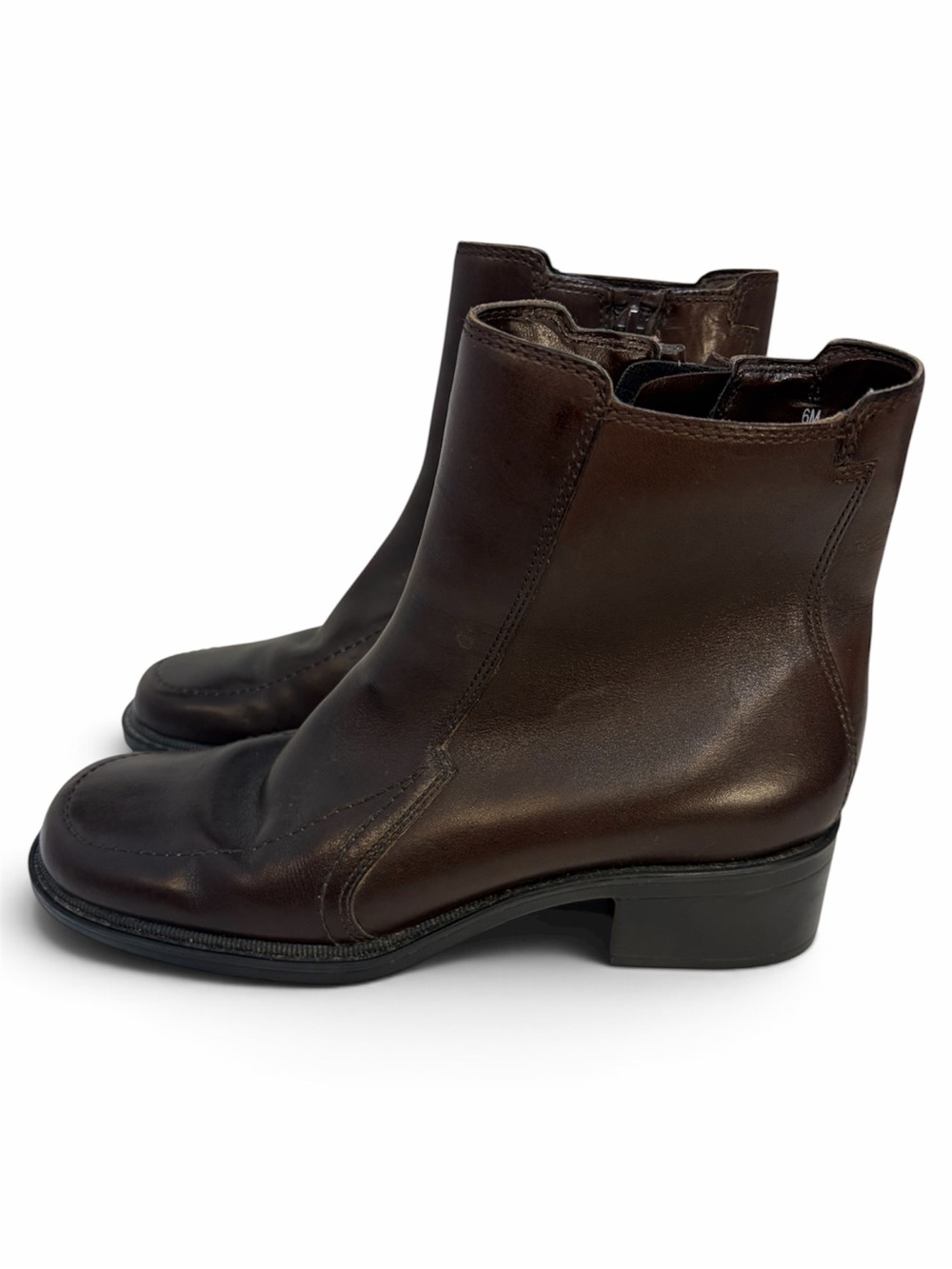 Easy Spirit Women's Brown Leather Ankle Boots Size 6